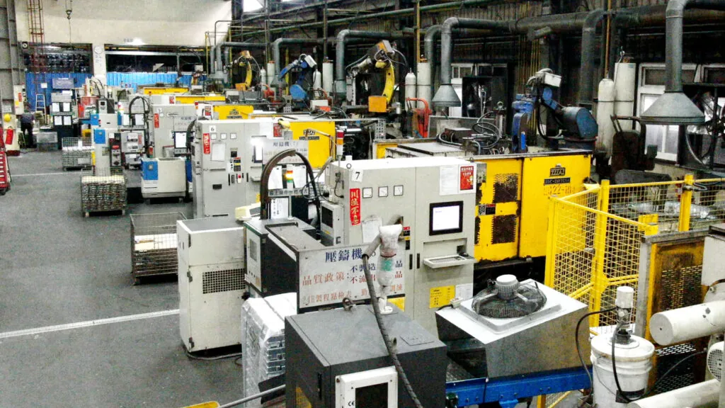 台灣大型鋁合金壓鑄工廠，導入自動化冷室壓鑄機，支援高量產OEM製造